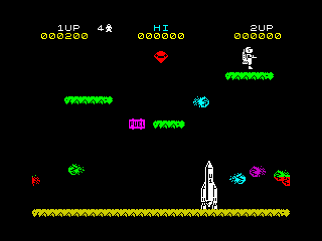 Jet Pac Spectrum ingame