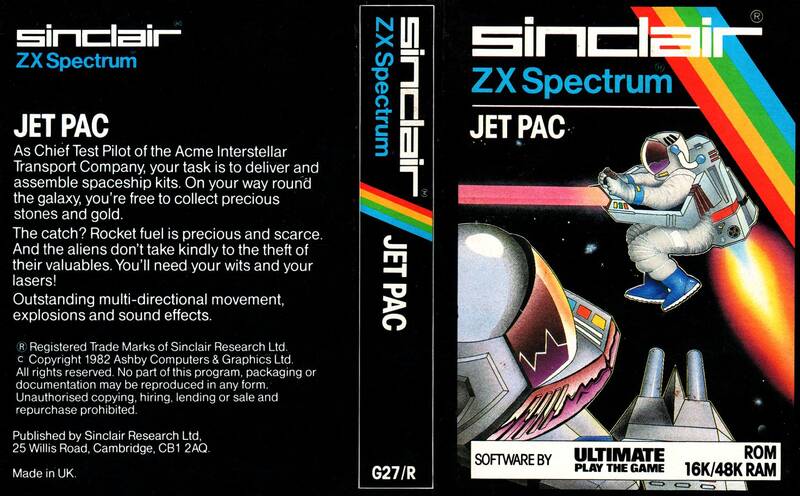 Jet Pac Spectrum Cover