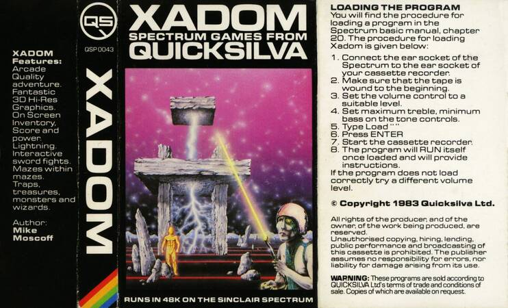 Xadom Quicksilva Spectrum