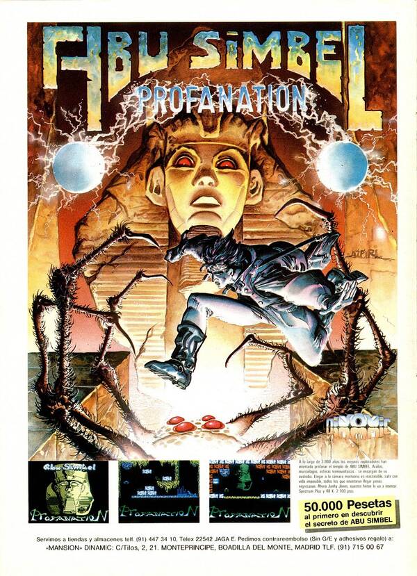 Portada Abu Simbel Profanation Anuncio Abu Simbel Profanation