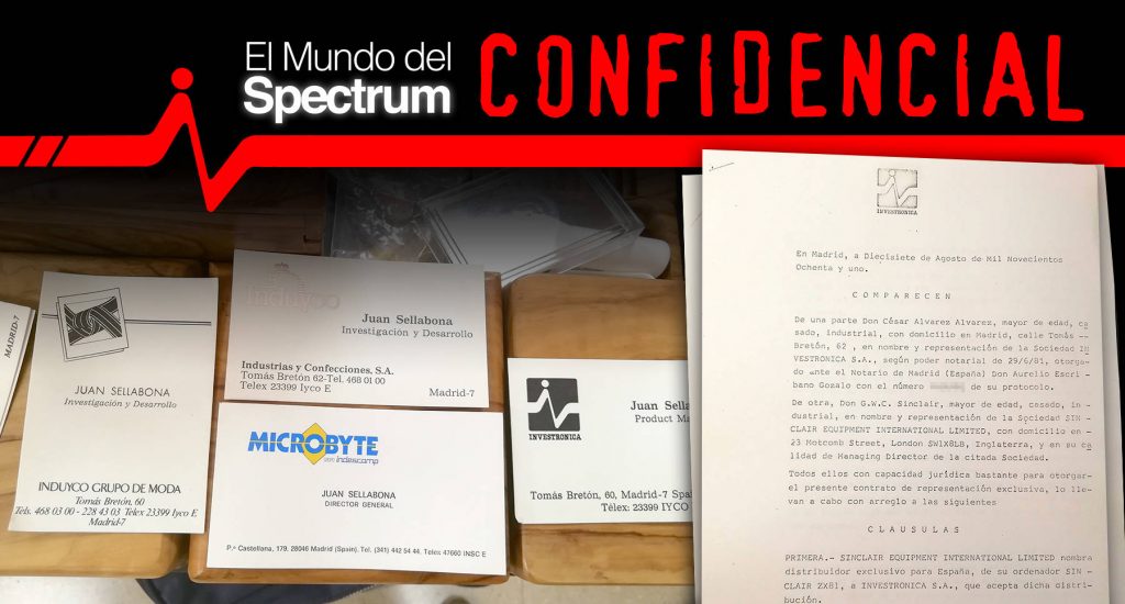 Confidencial Documentos Edad de Oro del Software Español Investrónica Sinclair