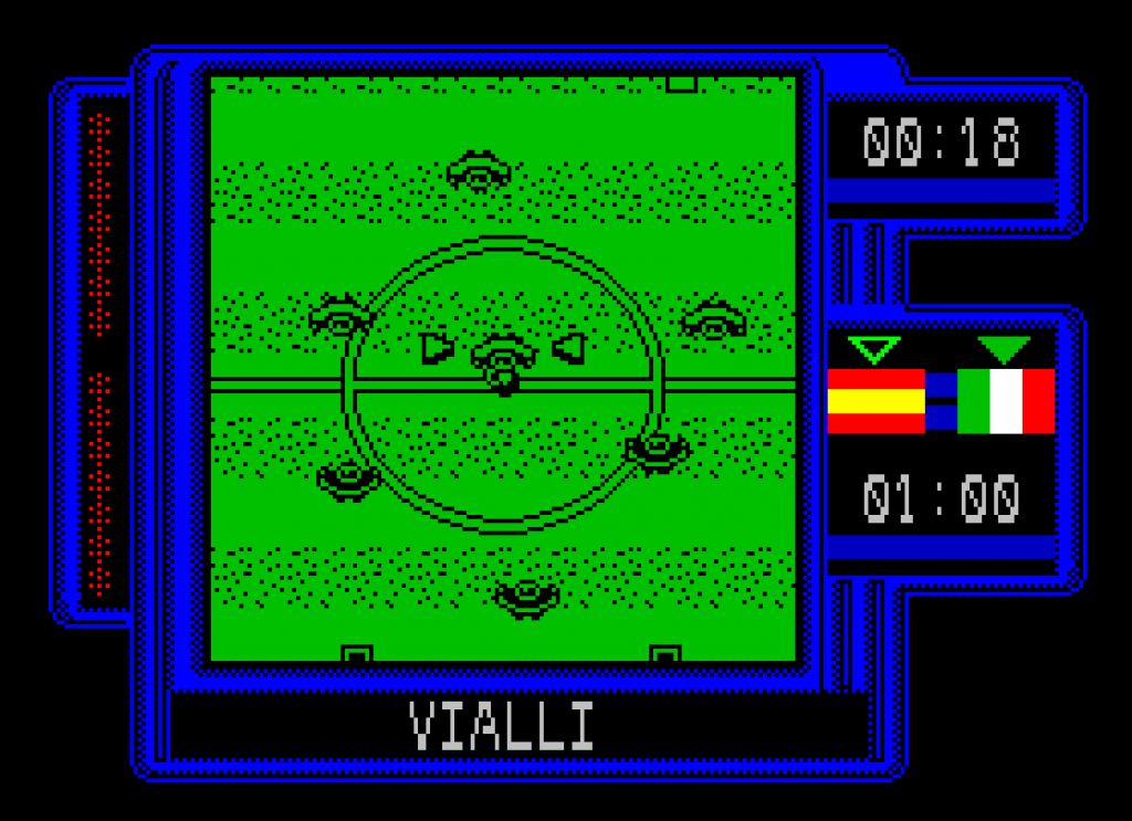 El área de la pantalla destinada al juego era ciertamente pequeña, las marcas de situación paliaban esta cuestión.