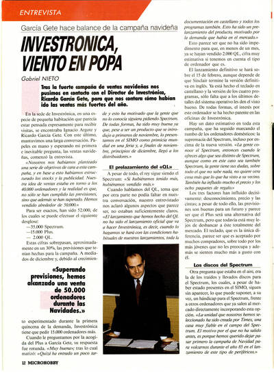 Ricardo García Gete Microhobby