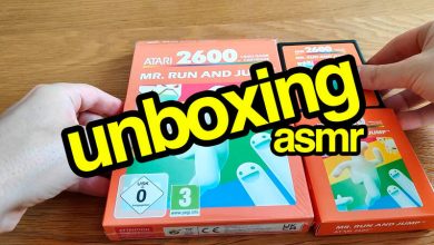 Unboxing ASMR Mr. Run and Jump Atari 2600