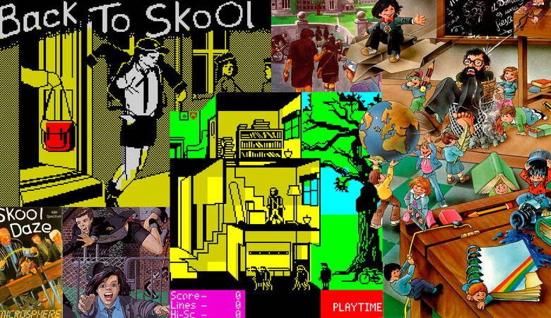 Skool Daze y Back to Skool SPECTRUM + Bonus: Contact Sam Cruise