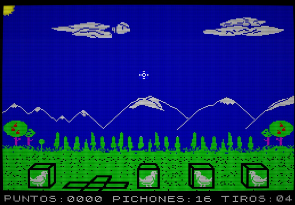 Tiro Pichón, sin duda el juego más adictivo de la  Microhobby Cassette 1