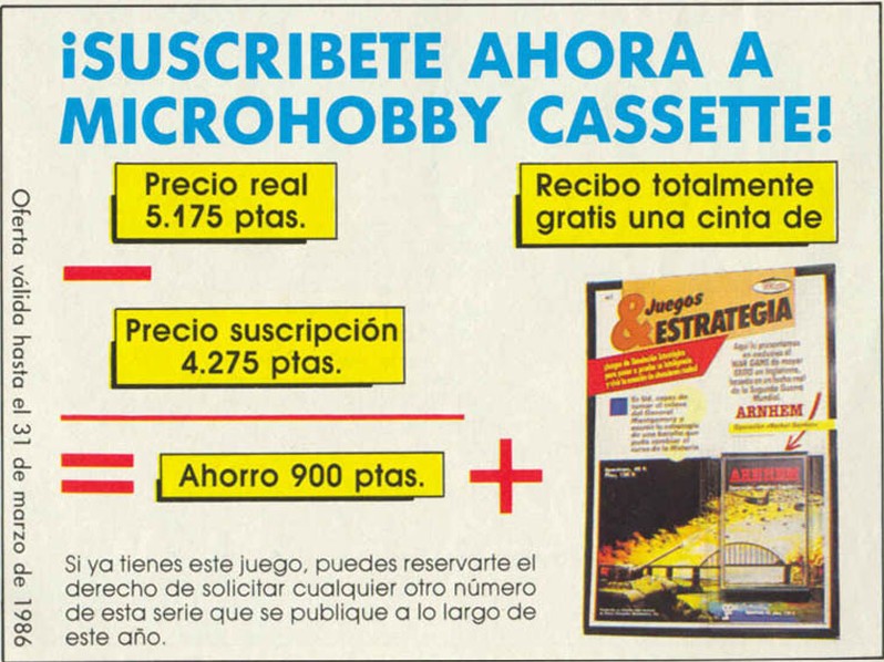 En la Microhobby Cassette 12 aparece otra serie que popularizó la editorial.