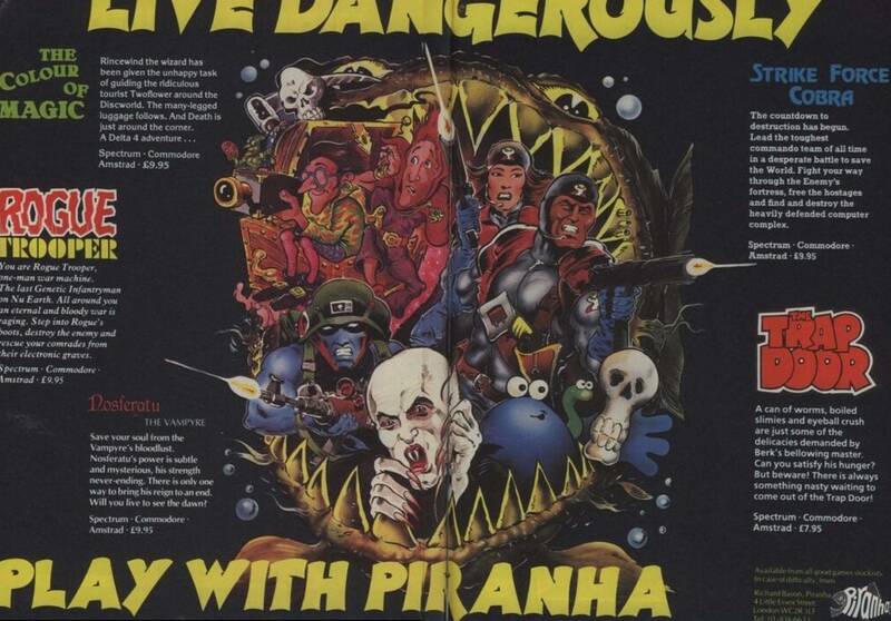 Publicidad de juegos de Piranha