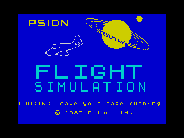 Flight Simulation Psion