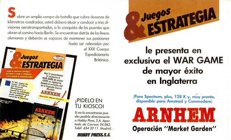Publicidad de Arnhem, primer título de la serie