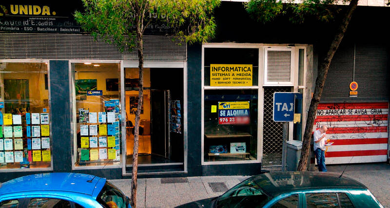 Foto de 2008 del local que ocupaba BASIC MICROFUTURA en Zaragoza