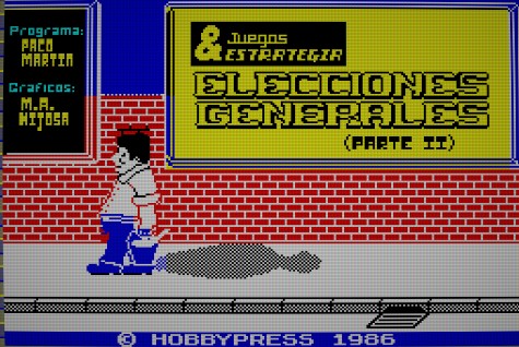 La pantalla de carga, idéntica para las dos partes del juego ya anticipaba un programa colorista