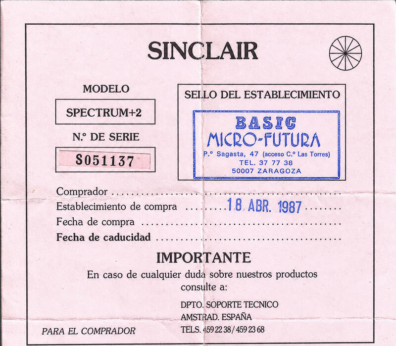 Garantía Spectrum Microfutura Zaragoza