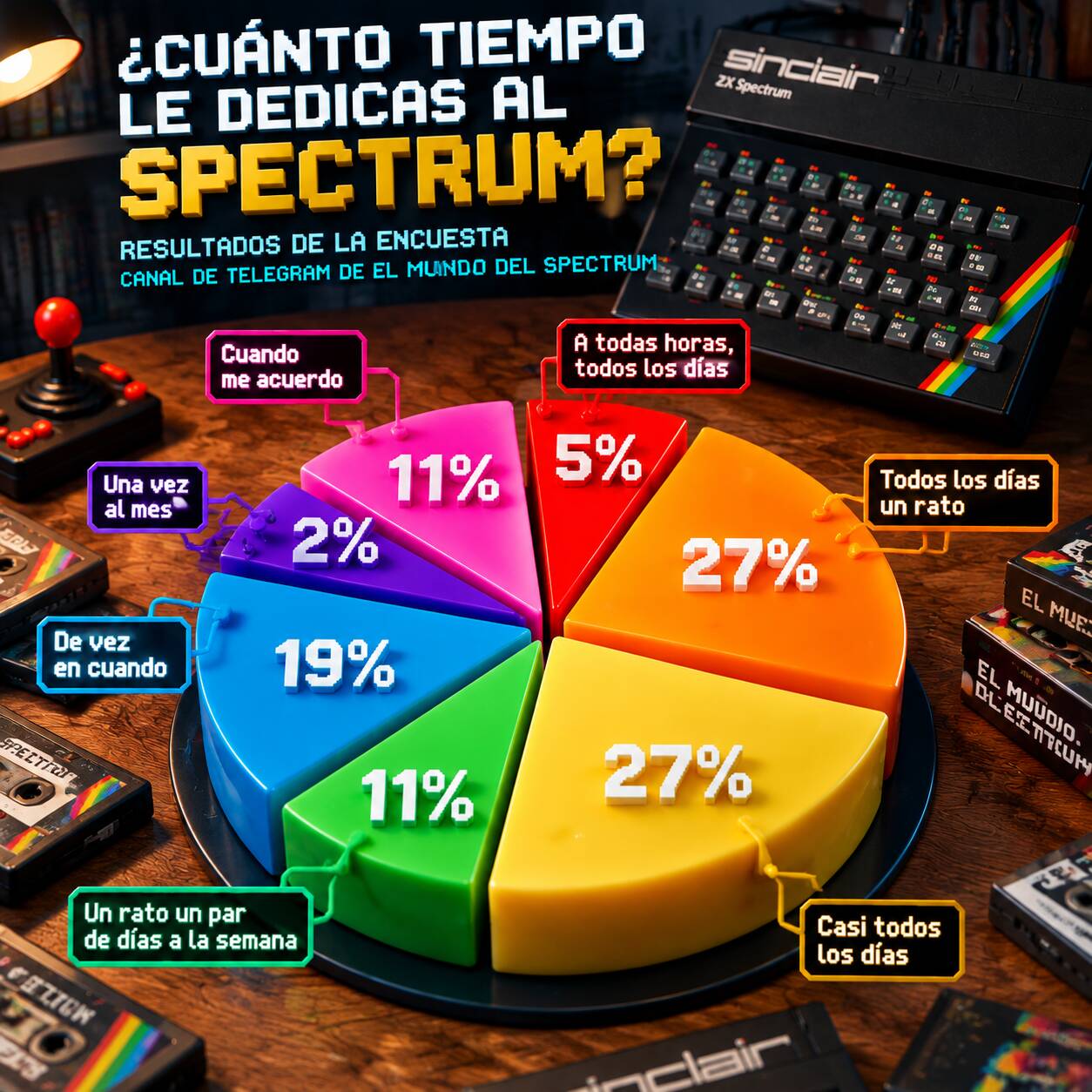 Encuesta del tiempo dedicado al Spectrum