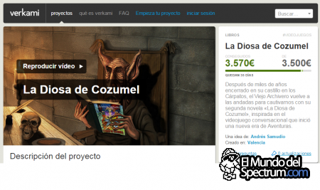 Verkami de la Diosa de Cozumel ¡conseguido!