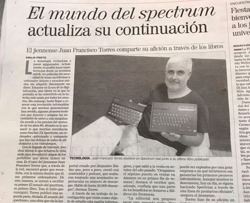 El libro El Mundo del Spectrum + en Diario Jaén