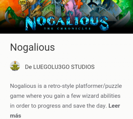 Iniciada la campaña de Kickstater del juego Nogalius de LUEGOLU3GO
