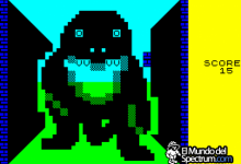 Remake de 3D Monster Maze para ZX Spectrum en color